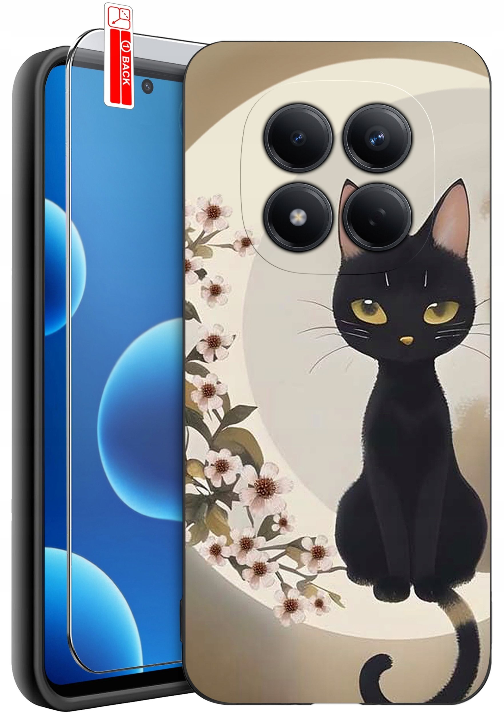 krainaGSM ETUI do Xiaomi Redmi Note 15 Pro 4G WZORY SILIKONOWE MATT CASE + SZKŁO