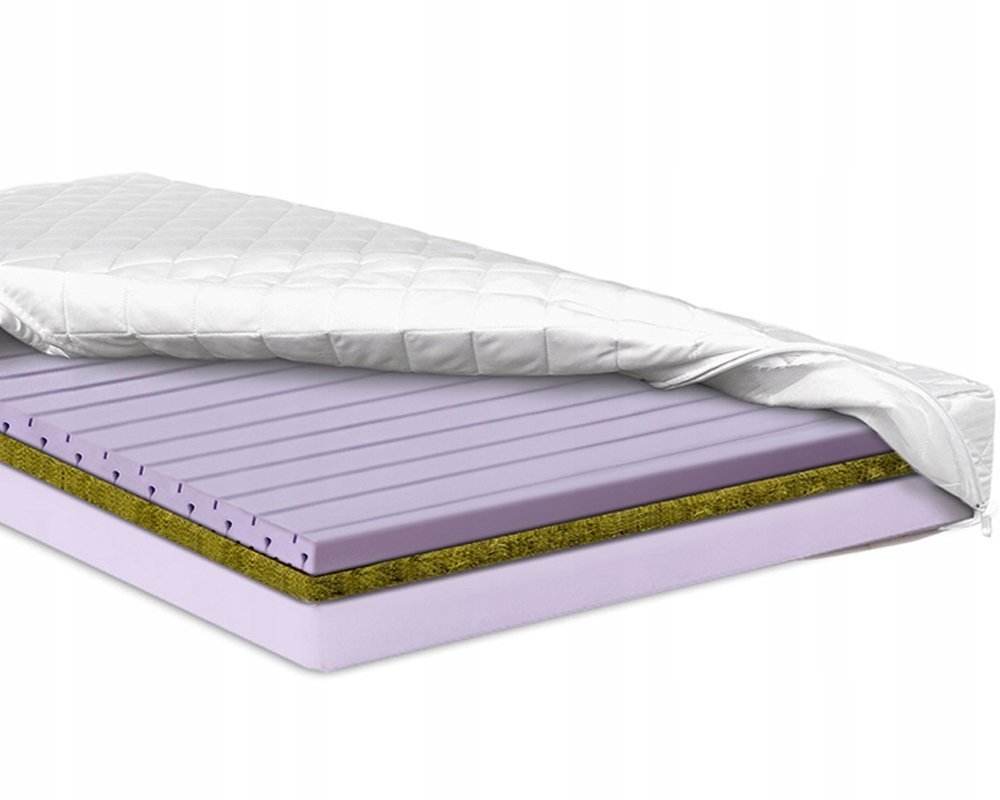 Materac 120x200 trawa morska pianka hr 15 cm na tarczyce stymulujący H4