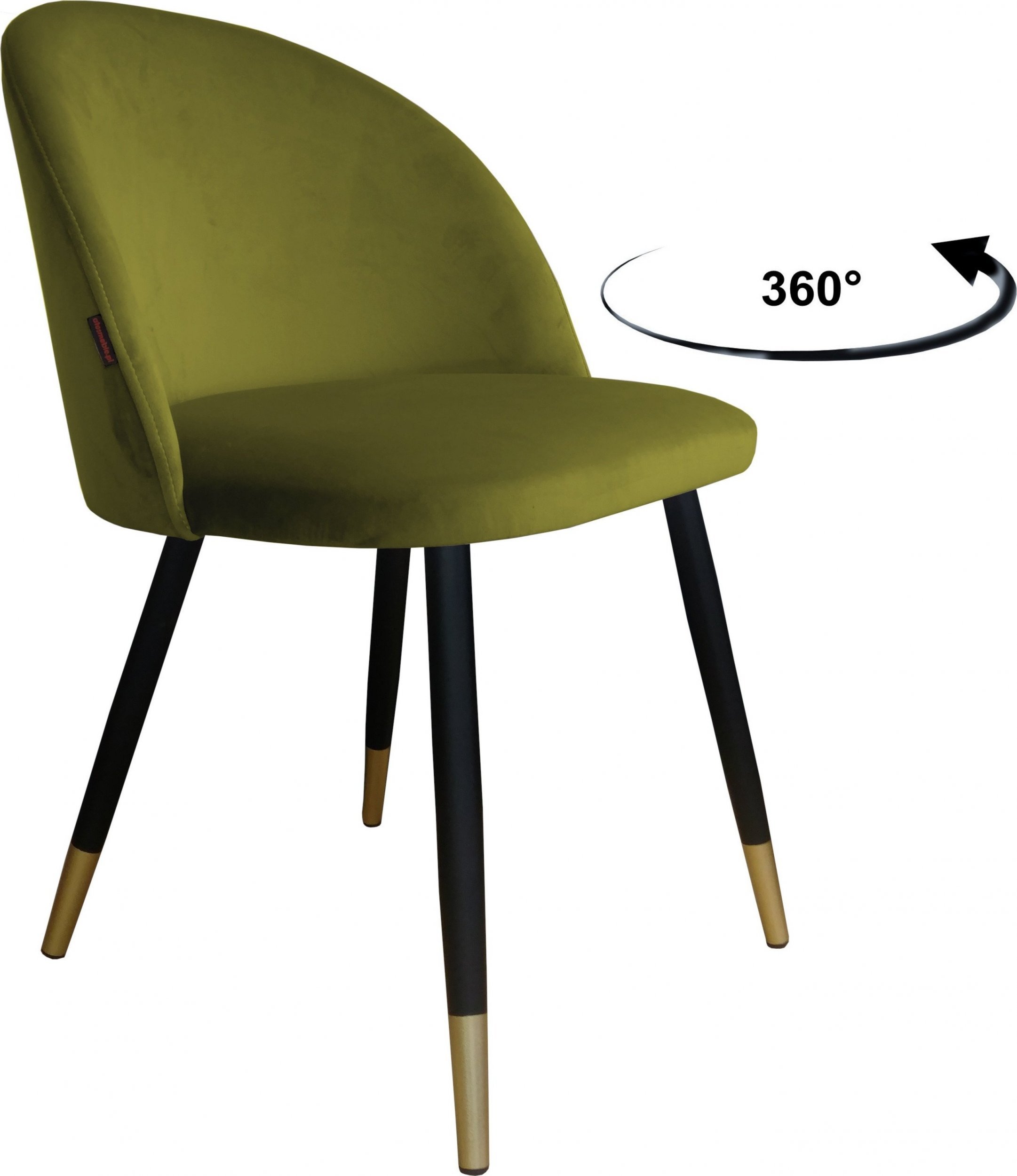 Atos Krzesło obrotowe Colin podstawa czarno-złota BL75