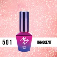Lakiery hybrydowe - Molly Lac Lakier hybrydowy MollyLac Bling it on! Innocent 10 ml Nr 501 - miniaturka - grafika 1