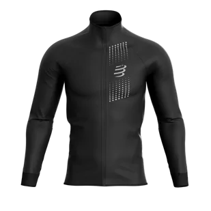 COMPRESSPORT kurtka biegowa męska HURRICANE WINDPROOF JACKET czarna - Kurtki męskie - miniaturka - grafika 1