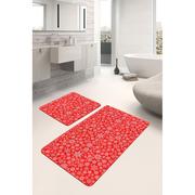 Dywaniki łazienkowe - Czerwone dywaniki łazienkowe zestaw 2 szt. 60x100 cm – Mila Home - miniaturka - grafika 1
