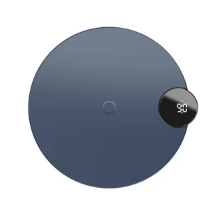 Baseus Digital LED Display Wireless Charger bezprzewodowa ładowarka Qi z wyświetlaczem napięcia ładowania (WXSX-03) niebieski - Ładowarki do telefonów - miniaturka - grafika 6
