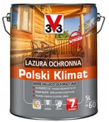 Farby i impregnaty do drewna - Lazura ochronna Polski Klimat impregnująco-dekoracyjna 5 l orzech - miniaturka - grafika 1