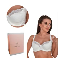 Biustonosze ciążowe - Biustonosz GAIA Semi-Soft Mama 1199 do karmienia ecru  70J - miniaturka - grafika 1