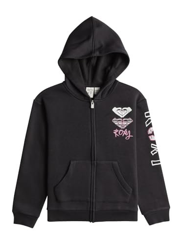 Roxy Top SURF FEELING ZIPPED SZCZOTKOWANY SZCZOTKOWANY Młodzieżowy Czarny 4