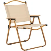 Meble turystyczne - Krzesło turystyczne MIRPOL Drevo 78 Beżowo-brązowy - miniaturka - grafika 1