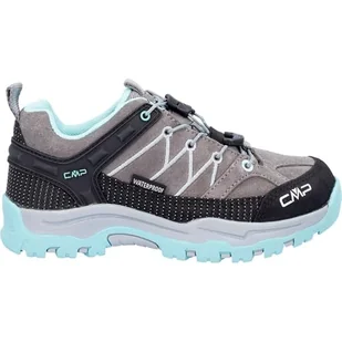 CMP Kids Rigel Low Trekking Shoes WP, buty unisex dla dzieci i młodzieży, beton aluminiowy, 28 EU - Buty dla chłopców - miniaturka - grafika 1