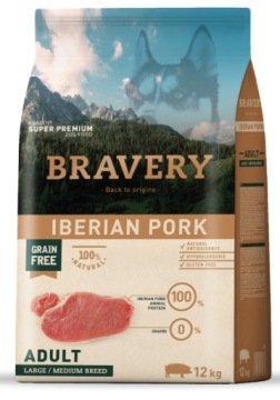 Bravery Dog ADULT Large Medium Grain Free Iberian pork 12 kg