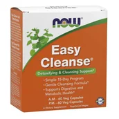 Odchudzanie i oczyszczanie - Now Foods Foods Easy Cleanse A.M. - P.M. Foods) - program detoksykacji organizmu - miniaturka - grafika 1