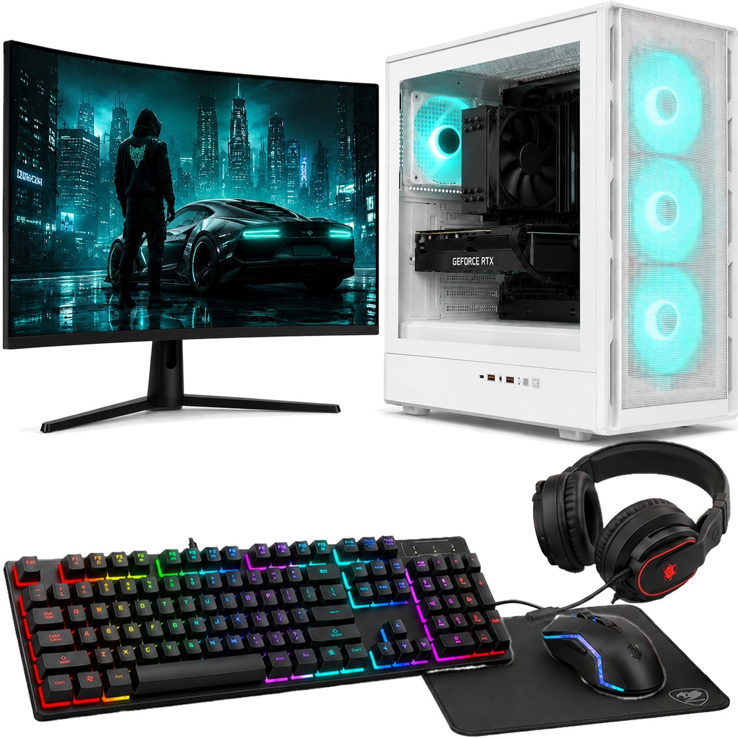 Komputer Altreo Zestaw KOMPUTER GAMINGOWY Intel I5 14400F RX 7600 1TB 16GB