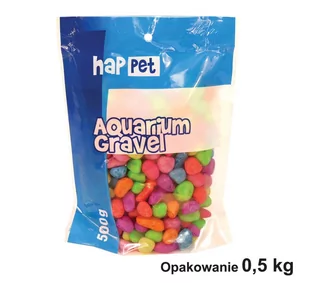 Żwirek do akwarium Happet fluor żółty 0.7cm 0.5kg - Dekoracje do akwarium - miniaturka - grafika 2