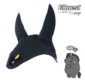 Akcesoria jeździeckie - EQUEST Nauszniki GRUMMEL - anthracite - miniaturka - grafika 1