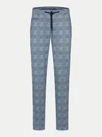 Spodnie męskie - Bugatti Chinosy 4036 56818A Niebieski Slim Fit - miniaturka - grafika 1