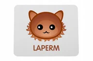 Podkładki pod mysz - Podkładka pod mysz z kotem LaPerm - miniaturka - grafika 1