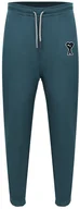 Dresy męskie - PUMA - SPODNIE DRESOWE - AMI SWEATPANTS 535996-24 zielone bawełna - miniaturka - grafika 1