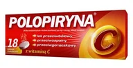 Przeziębienie i grypa - Polpharma Polopiryna C, 500 mg + 200 mg, 18 tabletek musujących - miniaturka - grafika 1