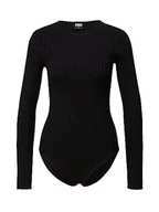 Koszulki i topy damskie - Urban Classics Ladies Rib Knit Longsleeve Body Koszulka damska, Czarny (czarny), XXL - miniaturka - grafika 1
