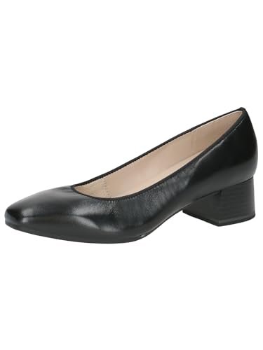 Caprice Damskie czółenka 9-22303-43, czarna nappa, 39 EU szerokie, Czarna papka, 39 EU Weit