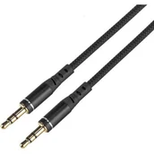 Kable - everActive Kabel przewód silikonowy audio AUX wtyk wtyk jack 3.5 mm stereo 150cm everActive CBS-1.5JB czarny CBS-1.5JB - miniaturka - grafika 1