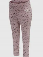 Legginsy - HUMMEL LEGGINSY DZIECIĘCE RÓŻOWE WE WZÓR 74 PUR - miniaturka - grafika 1