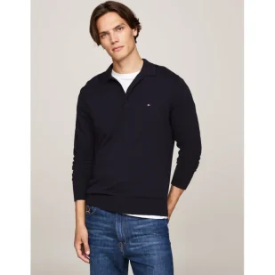 Tommy Hilfiger Polo | Regular Fit | z dodatkiem kaszmiru - Koszule męskie - miniaturka - grafika 1