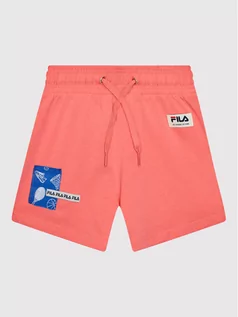 Spodnie i spodenki dla dziewczynek - Fila Szorty sportowe Tiflis FAT0009 Różowy Regular Fit - grafika 1
