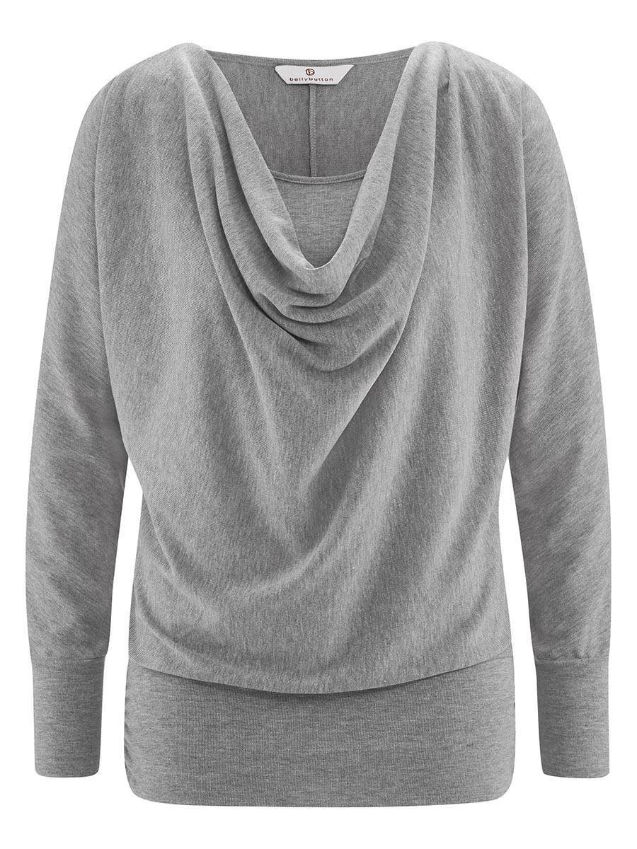 Damska bluzka do karmienia długi rękaw szara Bellybutton Maternity, r.L