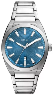 Zegarek Zegarek Fossil FS6054 EVERETT Stainless Steel 42mm - Zegarki męskie - miniaturka - grafika 1