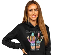 Bluzy damskie - Bluza Damska Z Kapturem Dla Przyjaciółki Xl Y4 - miniaturka - grafika 1