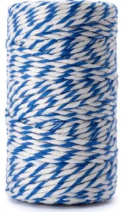 Nici wędliniarskie / przędza  100g kolor biało-niebieski - Artykuły masarskie - miniaturka - grafika 1