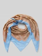 Apaszki i szaliki damskie - Szal z wiskozy z detalem z logo model ‘FOULARD’ - miniaturka - grafika 1