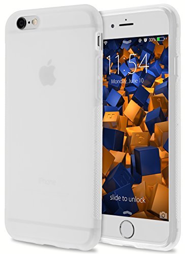 mumbi etui na telefon komórkowy kompatybilne z iPhone 6 Plus / 6S Plus, Double Grip, przezroczyste białe