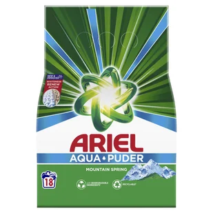 Ariel Mountain Spring Proszek do prania 1.17 Kg, 18 prań - Środki do prania - miniaturka - grafika 1