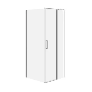 Kabina prysznicowa Cersanit Moduo 80x80x195 kwadratowa prawa chrom transparentne S601-211 - Kabiny prysznicowe - miniaturka - grafika 1