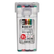 Markery permanentne - St. Majewski Markery do prac artystycznych 12 kolorów St.Right 5903235633478 - miniaturka - grafika 1