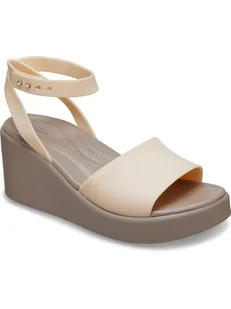 Crocs Sandały "Brooklyn" w kolorze beżowym - Sandały damskie - miniaturka - grafika 1