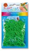 Zabawki kreatywne - RUBBER LOOPS NO NAME Gumki 500 szt jasnozielone - miniaturka - grafika 1