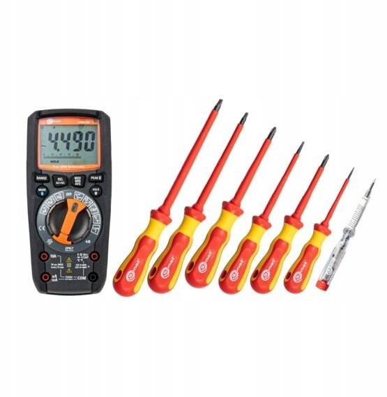 Sonel Zestaw narzędzi instalatora z wkrętakami i multimetrem CMM-30 WMGBWME11