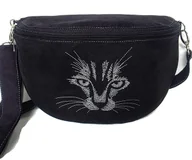 Nerki - Nerka czarna z kotem haft - miniaturka - grafika 1