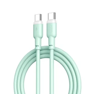 XO Kabel NB208B PD USB-C - USB-C 1,0m 60W zielony - Kable USB - miniaturka - grafika 1