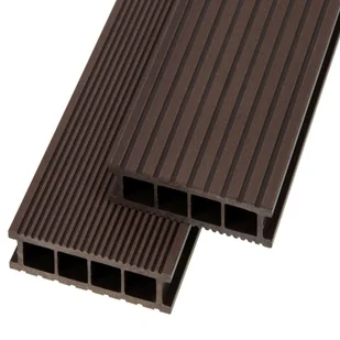 Deska Tarasowa Kompozytowa Premium Kasztan 25X145X3000 (1Szt=0,435 M2) - Podesty i deski tarasowe - miniaturka - grafika 1