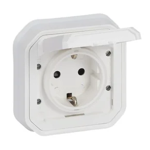 Legendar Gniazdo hermetyczne schuko podtynkowe kompletne nowe PLEXO IP55 - biały - Gniazdka elektryczne - miniaturka - grafika 1