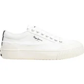 Trampki damskie - Pepe Jeans Damskie trampki BEN FRESH W, białe (białe), 3 UK, biały, 3 UK - miniaturka - grafika 1