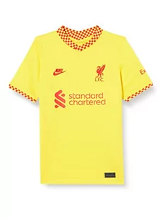 Nike Męski T-shirt, Chrome Yellow/Rush Red, M DB6246 - Koszulki męskie - miniaturka - grafika 1