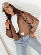 Kurtki damskie - Kurtka damska ISCAR brązowa Dstreet TY4234-S - miniaturka - grafika 1