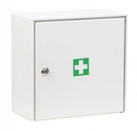 Apteczki i materiały opatrunkowe - Stepar, Apteczka pierwszej pomocy metalowa ścienna dla 5 osób - miniaturka - grafika 1