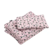 Pościel dla dzieci - Pościel bawełniana z wypełnieniem 100x135 Jaskółki i róż - miniaturka - grafika 1