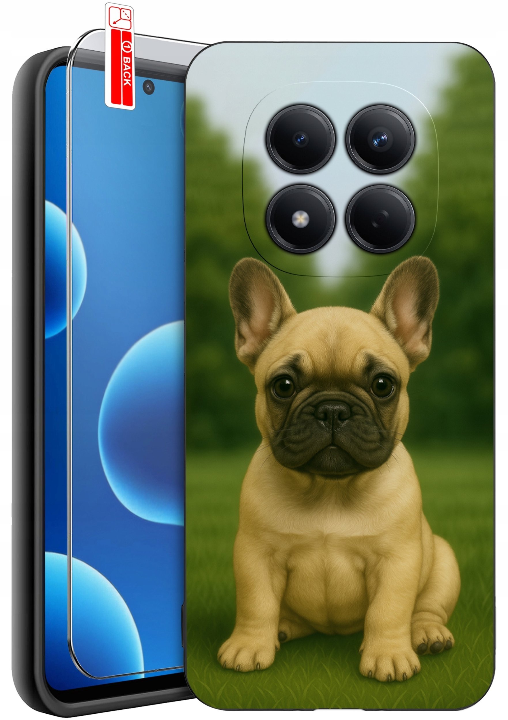 krainaGSM ETUI do Xiaomi Redmi Note 15 Pro 4G WZORY SILIKONOWE MATT CASE + SZKŁO