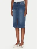 Spódnice - Silvian Heach Spódnica jeansowa Quofoy GPP25403LO Granatowy Regular Fit - miniaturka - grafika 1